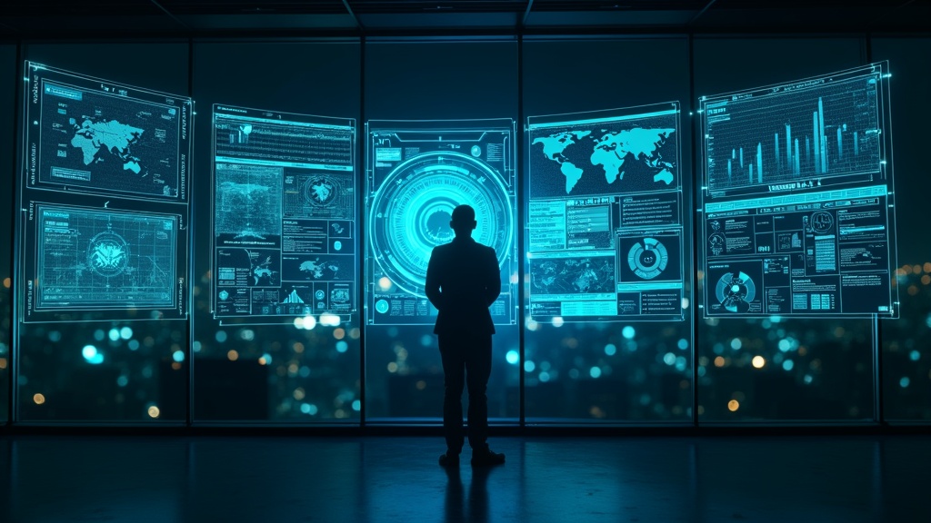 AI control room with incident dashboard, human monitoring at the edge