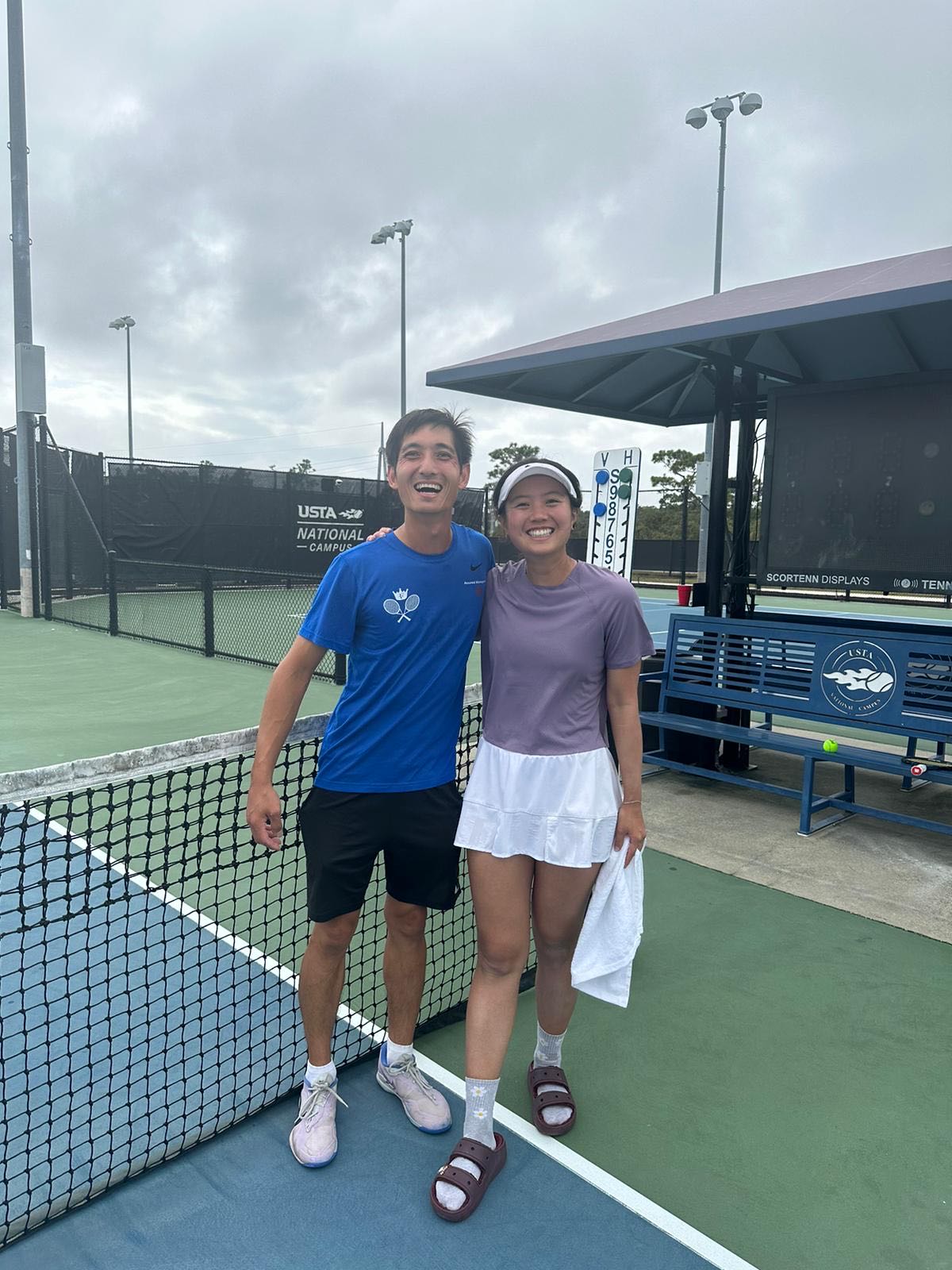 Scott and Esther after winning